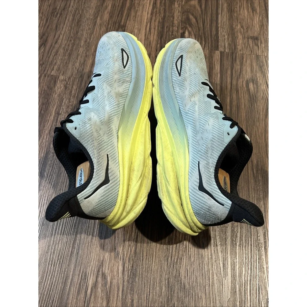 Hoka One One Mens Clifton9  1127895 Running Shoes Sneakers Size 13D powder blue